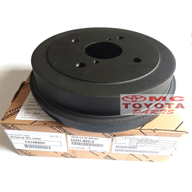 Tromol Rem Belakang / Brake Drum Rear Avanza Xenia 42431-BZ010