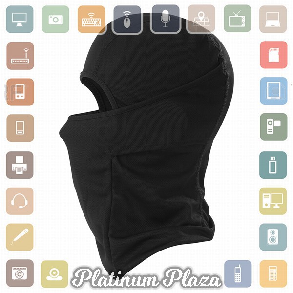 CISE Masker Motor Balaclava Full Face Polyester Fabric Windproof Anti UV - BE01 - Black`2SE6TL-