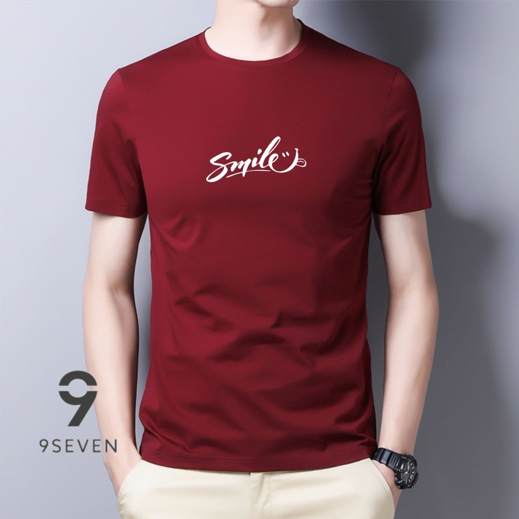 9SEVEN-BISA COD BAJU KAOS SMILE || KAOS DISTRO KEREN || KAOS BANDUNG || ATASAN MODEL KEKINIAN