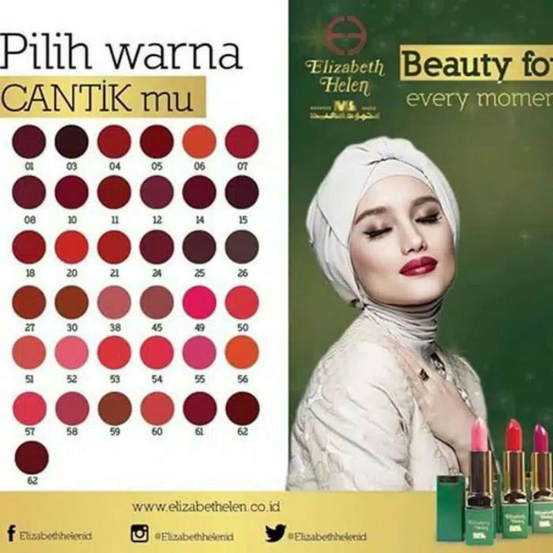 Lipstik Arab Elizabeth Helen Original BPOM