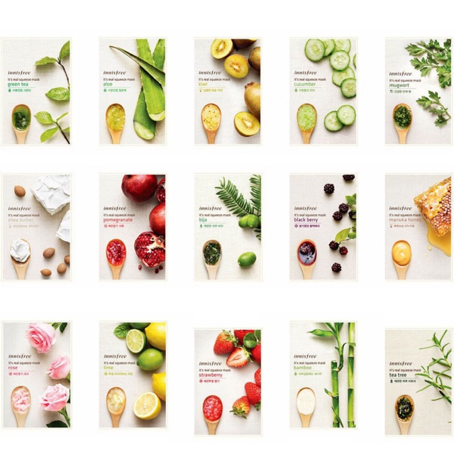 Innisfree - Real Squeeze Mask Sheet 20ml 100% ORIGINAL Innisfree