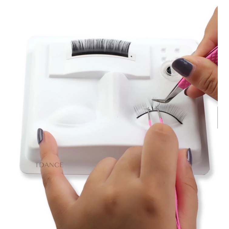 practice eyelash Manekin Kepala 3 In 1 Reusable Untuk Latihan Cangkok Bulu Mata Extension Faces Plastic Training Eyelash Extansion Tools Practice Eyelash