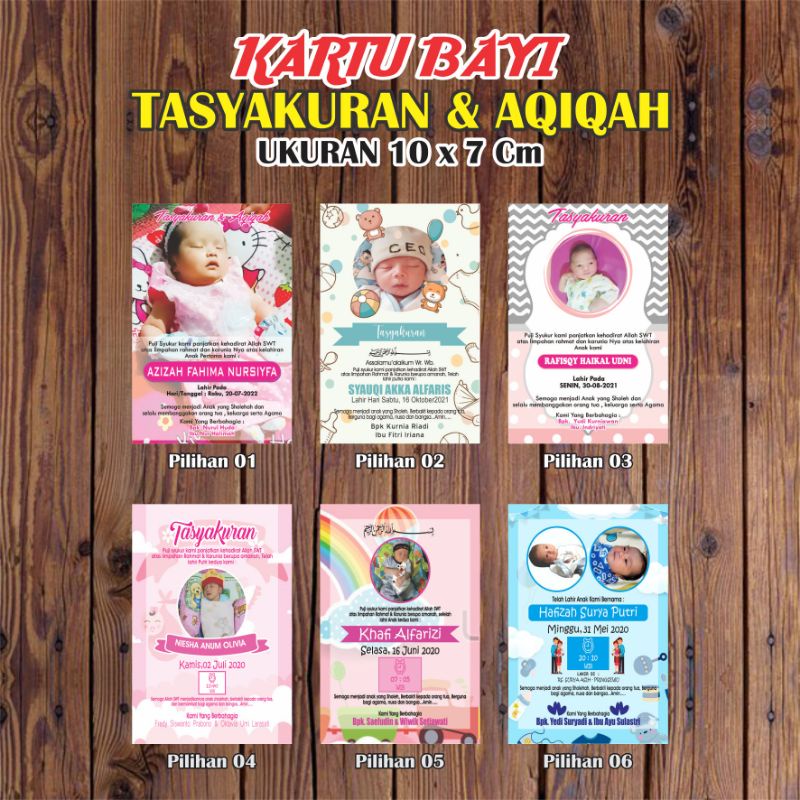 

Cetak Kartu/Stiker Tasyakuran Aqiqah, Custom Stiker Tasyakuran Aqiqah