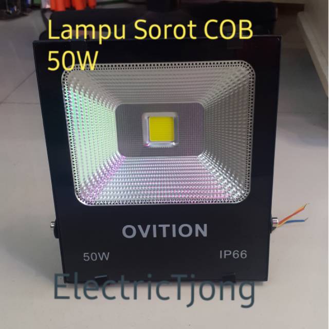 Lampu Sorot LED 50 Watt COB (Cahaya putih) / Lampu tembak 50W