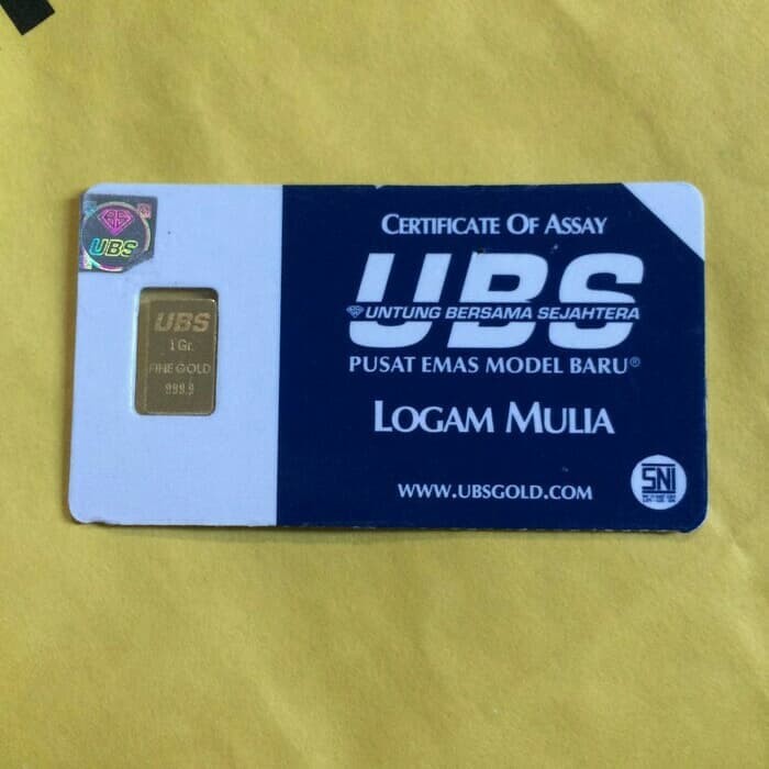 Logam Mulia 1 gr UBS Emas - Emas Logam Mulia 1 gram