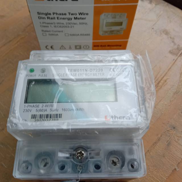 KWH METER THERA TEM011N-D 7220 1 Phase Energy meter Digital