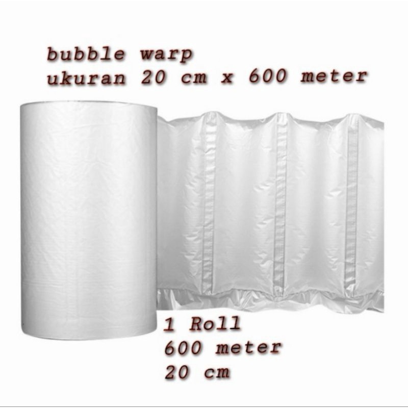 Poly-air inflatable bubble warp cushion bantal 20 cm x 600 meter