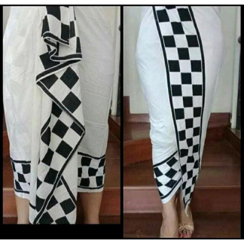 Kamen Lembaran Bali Poleng Bahan Rayon | Kamen  Bali Kotak Kotak | Kamen Bali