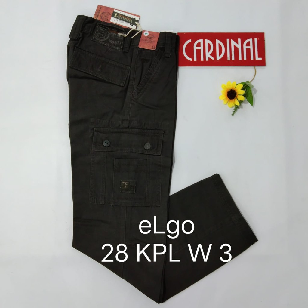 BB 28-KPL CARDINAL CELANA KEMPOL PANJANG Pria Cargo Cowok Dewasa