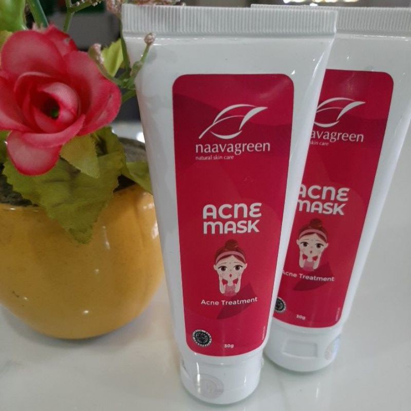 [100% ORIGINAL] NAAVAGREEN ACNEMASK - NAAVAGREEN - MASKER WAJAH - ACNE - JERAWAT