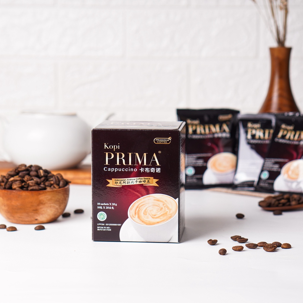 

Kopi Prima Cappuccino | 1 inner box ( 10 sachet X 20 gr )