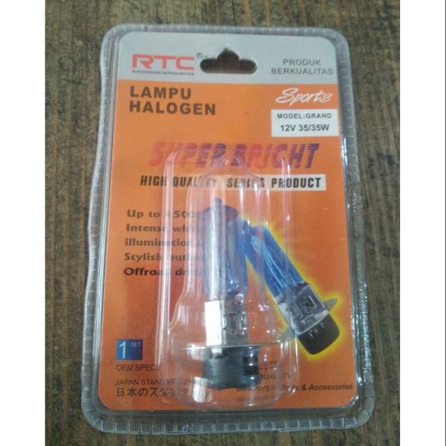 Bohlam lampu depan putih semua motor beat Scoopy Vario Supra grand