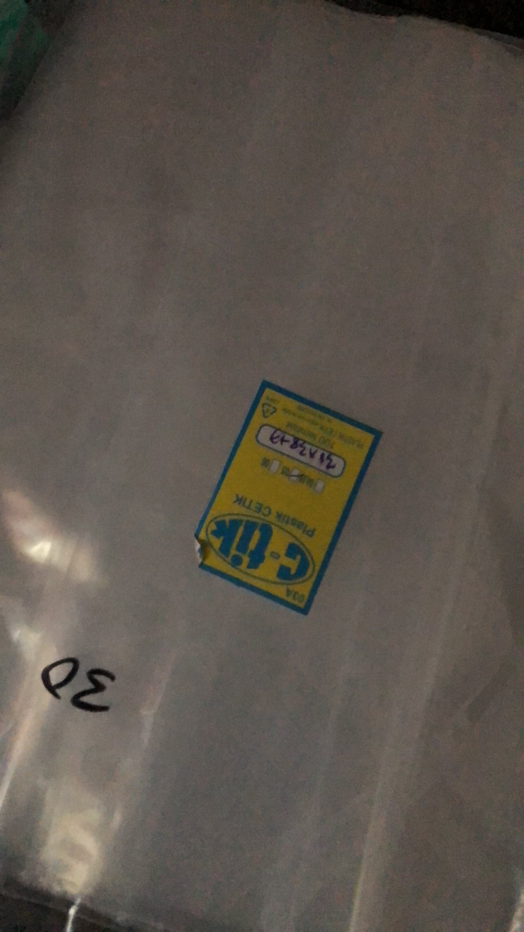 ❤10lembar❤plastik Klip Oval Plong Handle Klip Pond Baju Distro. Klip Ziplock 30x38