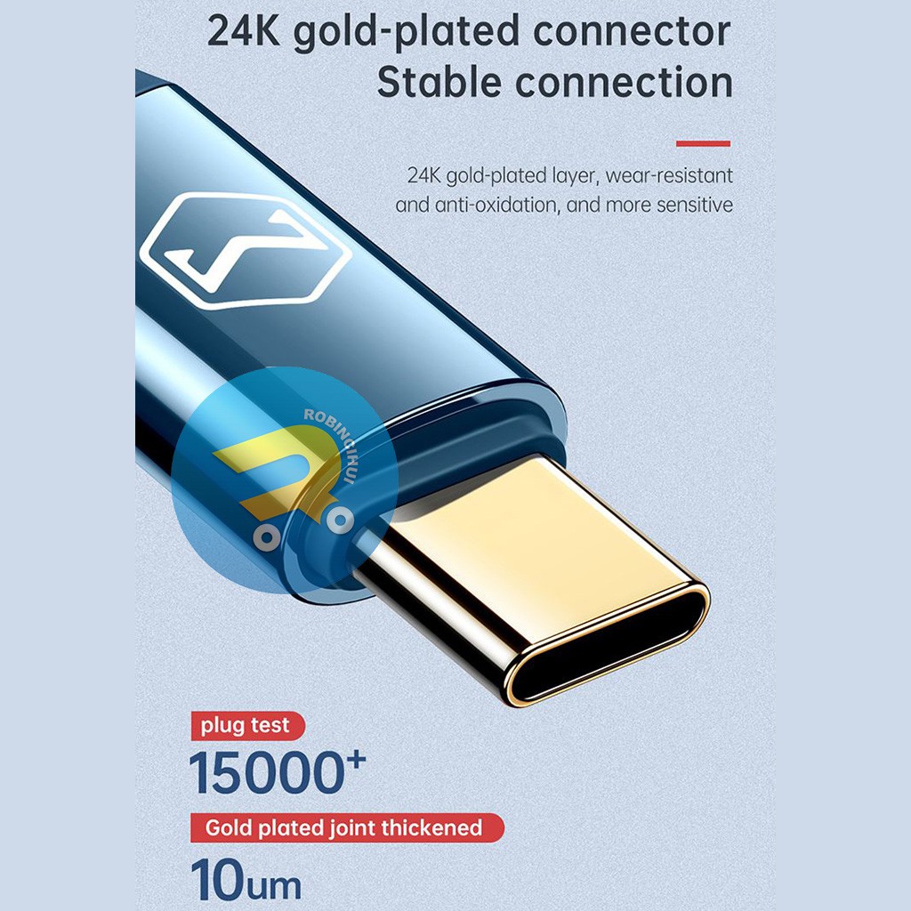 MCDODO Kabel Charger Type C To Type C Gaming Series Fast Charging (GEN 2) 90 derajat / Kabel Type C