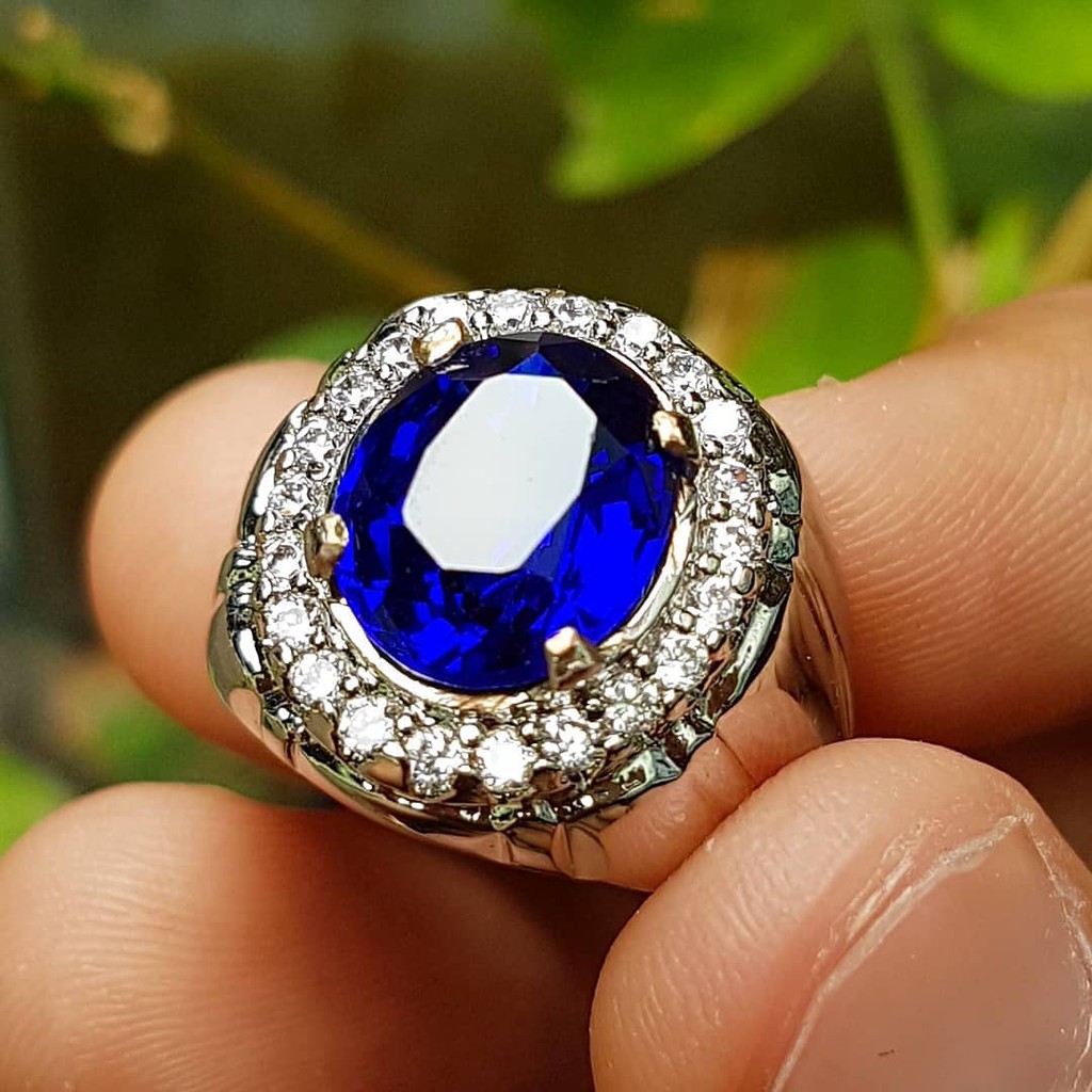 Natural vivid royal blue sapphire mewah termurah