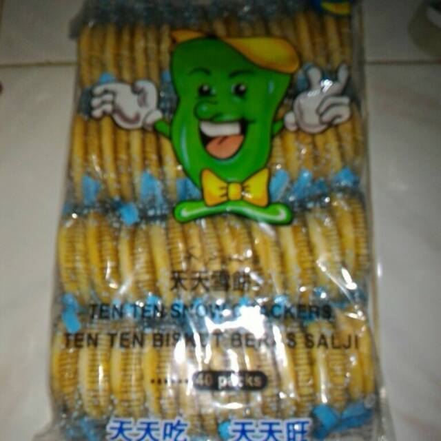 Ten Ten Snow Crackers Biskuit Beras Salju 40packs Tenten