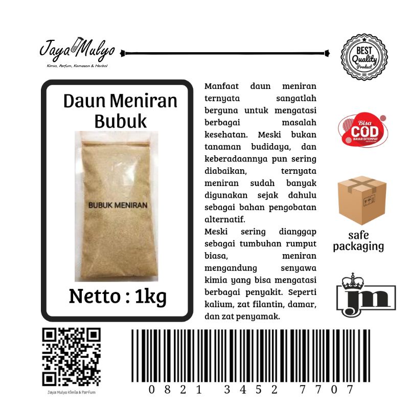 

Daun Meniran Bubuk (1kg)