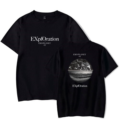 MURAH!!! Kaos Exo Exploration lengan Pendek BULAT DEPAN BELAKANG