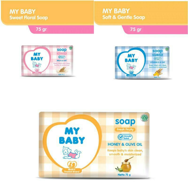 My Baby Soap Bar/ Sabun Batang 75gram