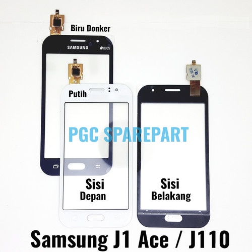 Kaca TouchScreen Touch Screen TS Layar Sentuh SAMSUNG GALAXY J1 ACE J110G J110 ORI BLACK BLUE WHITE