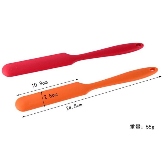 Spatula Aduk Silicone krim mentega roti kue Baking Tool Knife Sutil