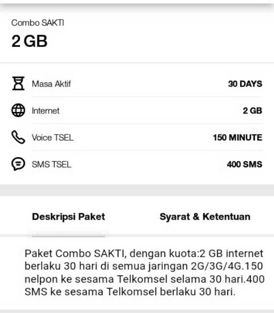 Paket internet Telkomsel 20 GB 30 hari 24 jam promo murah diskon | Shopee Indonesia