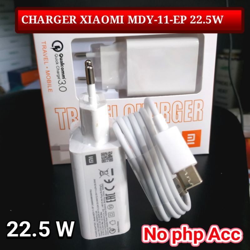 CHARGER XIOMI 22.5W REDMI NOTE 9 9S 8 7 PRO  TYPE MDY-11-EP