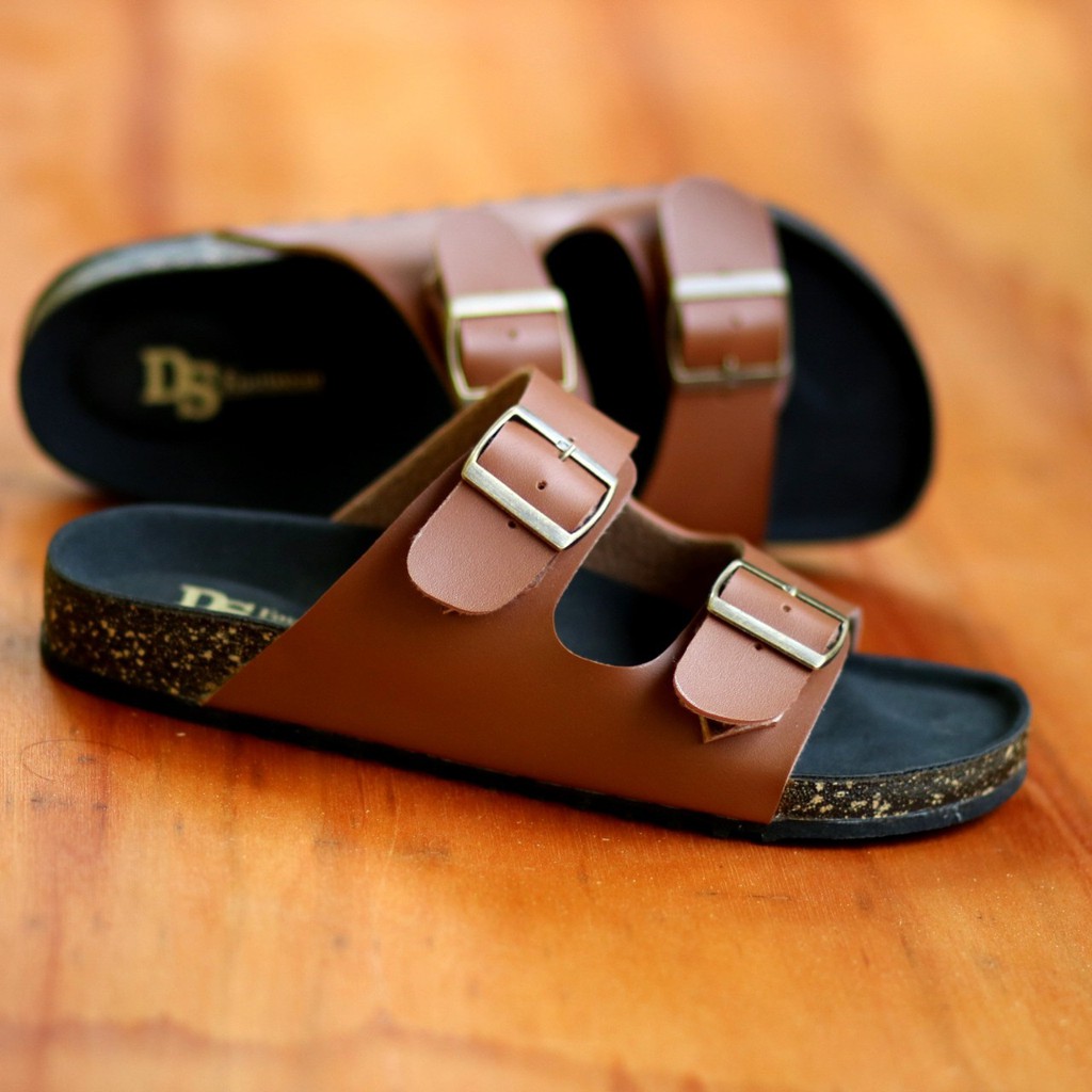 Sandal Kulit Casual pria/ sandal Puyuh pria/ sandal kulit terbaru ban 2