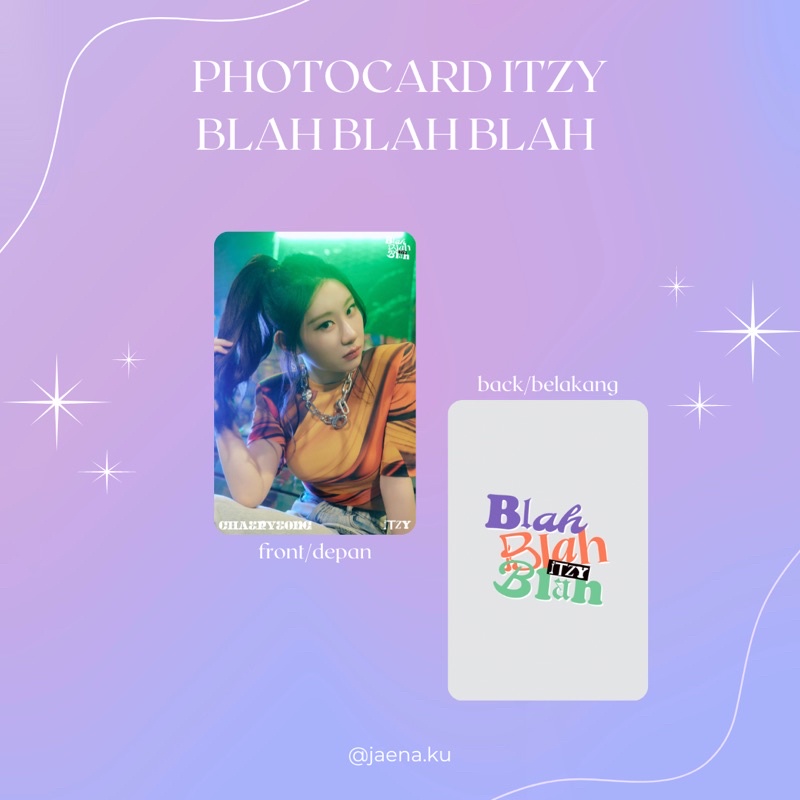 [ITZY] PHOTOCARD BLAH BLAH BLAH ITZY ‼️BACA DESKRIPSI‼️