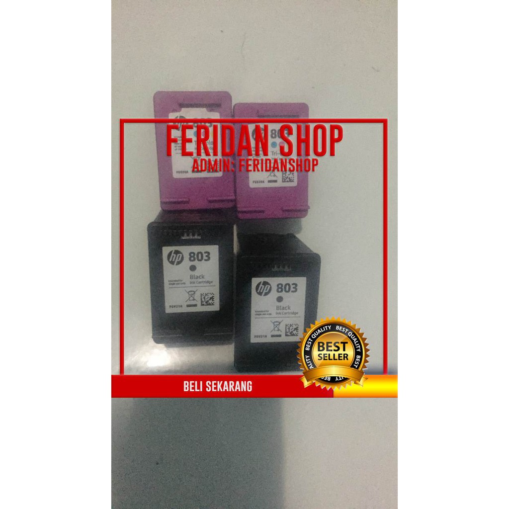 

OFFICE & STATIONERY LAINNYA TINTA HP BEST 803 BLCAK DAN COLOR SIAP PAKE FAVORIT