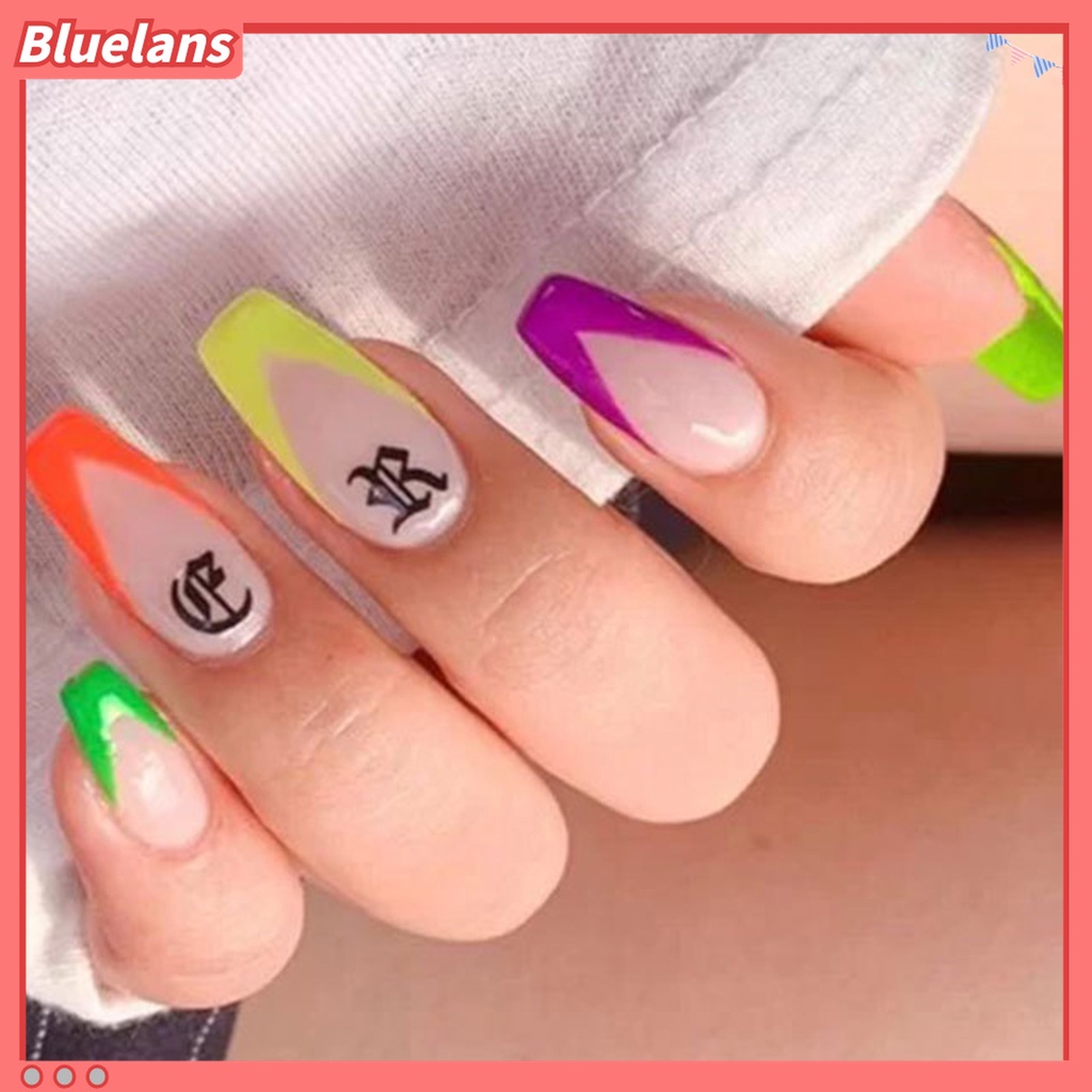 (In Stock) Kacamata Hitam Lensa Warna Warni ♡Plat Stempel Kuku Bahan Stainless Steel Untuk Nail Art