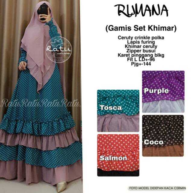 RUMANA GAMIS SYARI MURAH SOLO