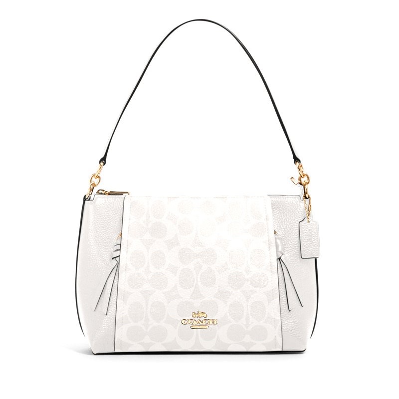 Coach Small Marlon Shoulder Bag In Signature Canvas (1600)