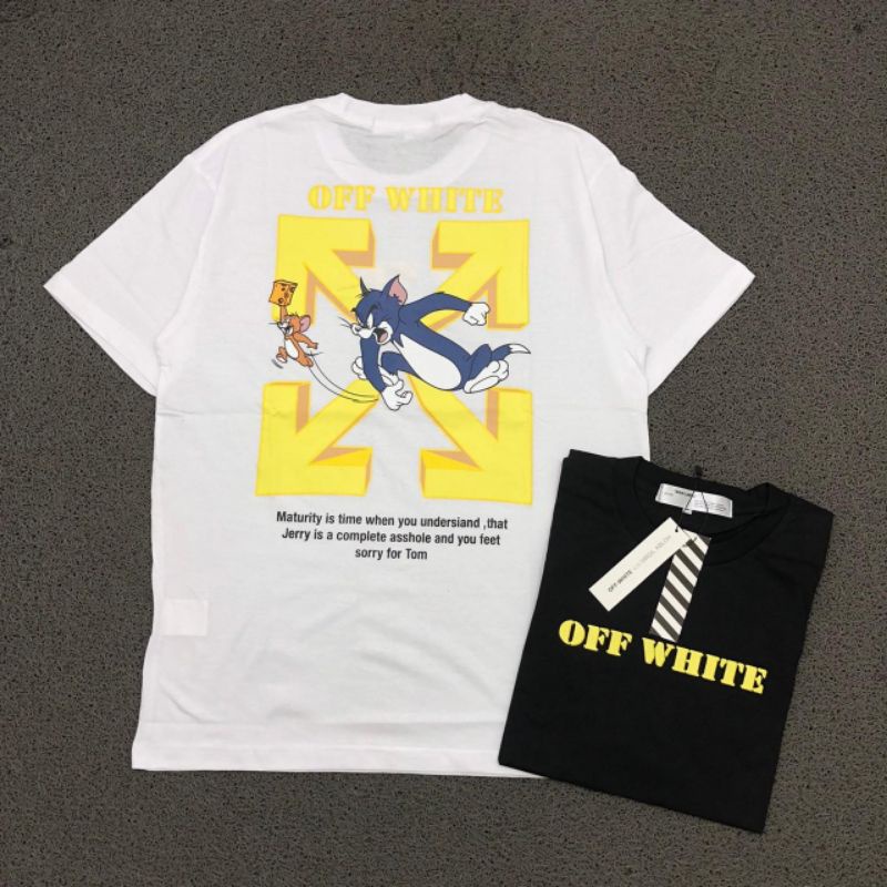 KAOS OFF WHITE HIGH QUALITY CASUAL HYPE FASHION PRIA