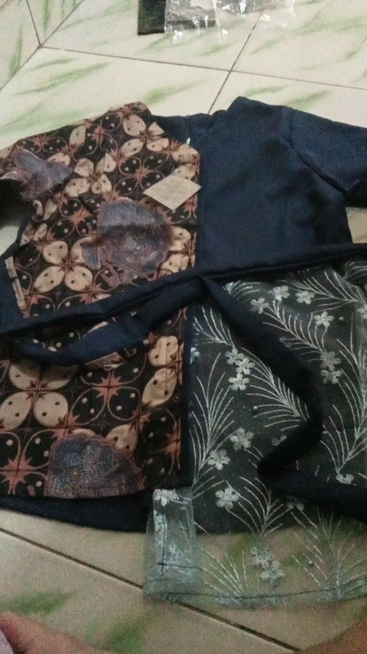 M-l-xl-xxl Baju Batik Wanita Shibori Asj Sa Hrb026 Blouse Tile Batik Terlaris Asli Pekalongan