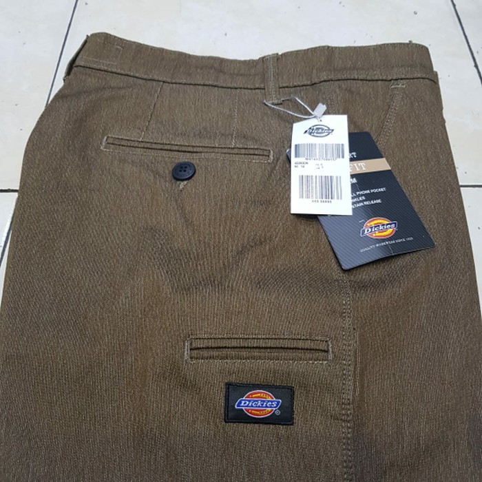 NEW FB CELANA CHINOS PENDEK DICKIES ORIGINAL SURF SKATE - DICKIES COKLAT
