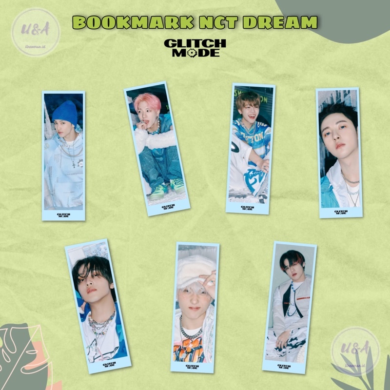 

[1 SET] PEMBATAS BUKU NCT DREAM GLITCH MODE BOOKMARK Jaemin Jeno Murah