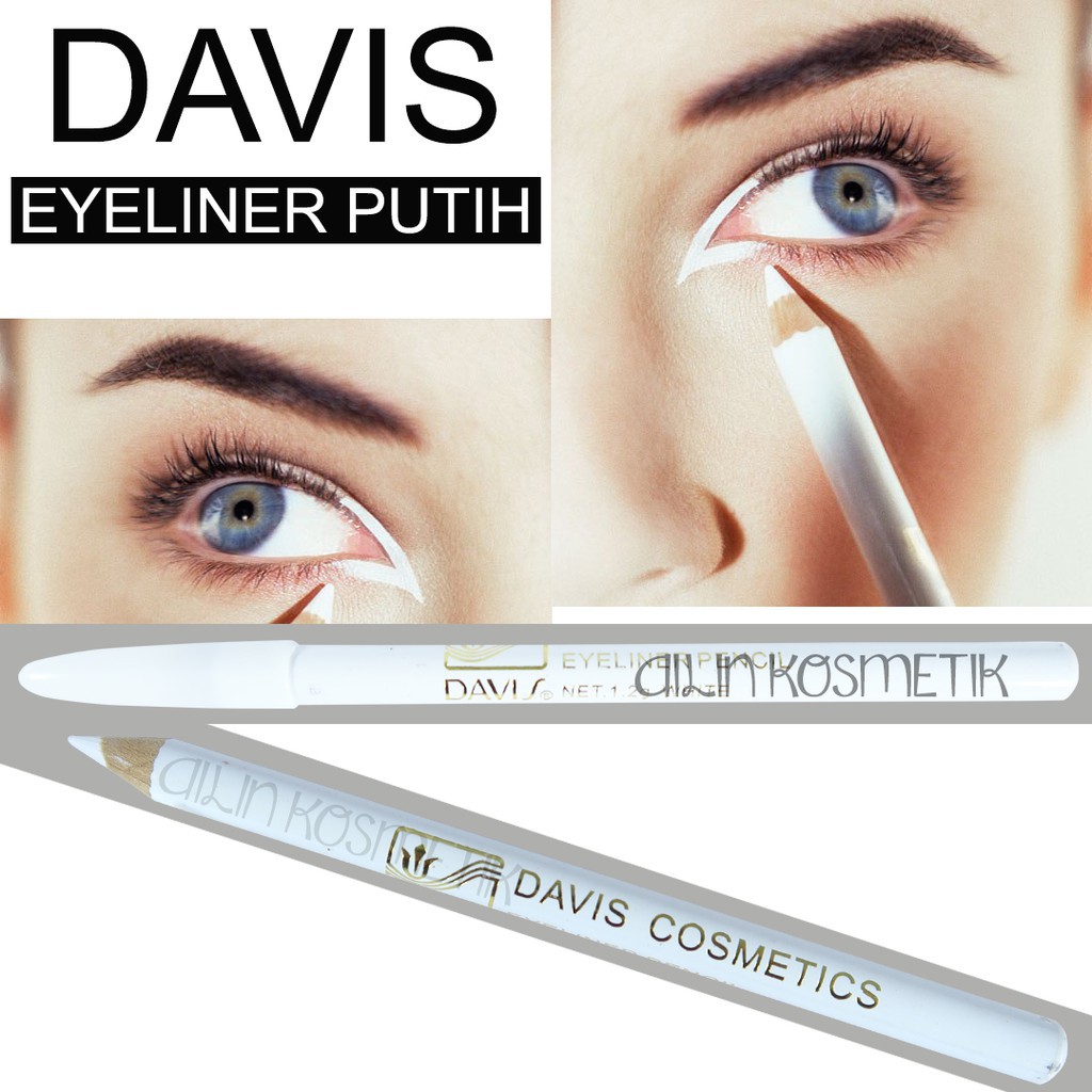 Pensil Alis Davis Putih - Eyeliner Davis Putih