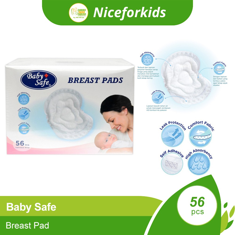 Baby Safe Breast Pad Isi 56 Pcs ( BP056 )