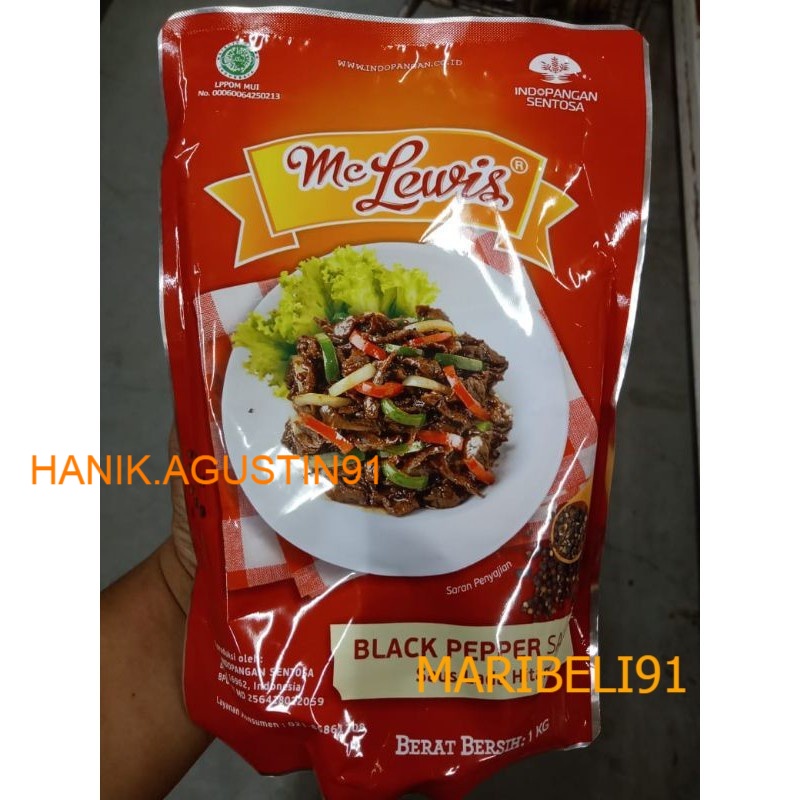 

Mc Lewis Blackpaper Saus Lada Hitam Kemasan 1 kg Maribeli91