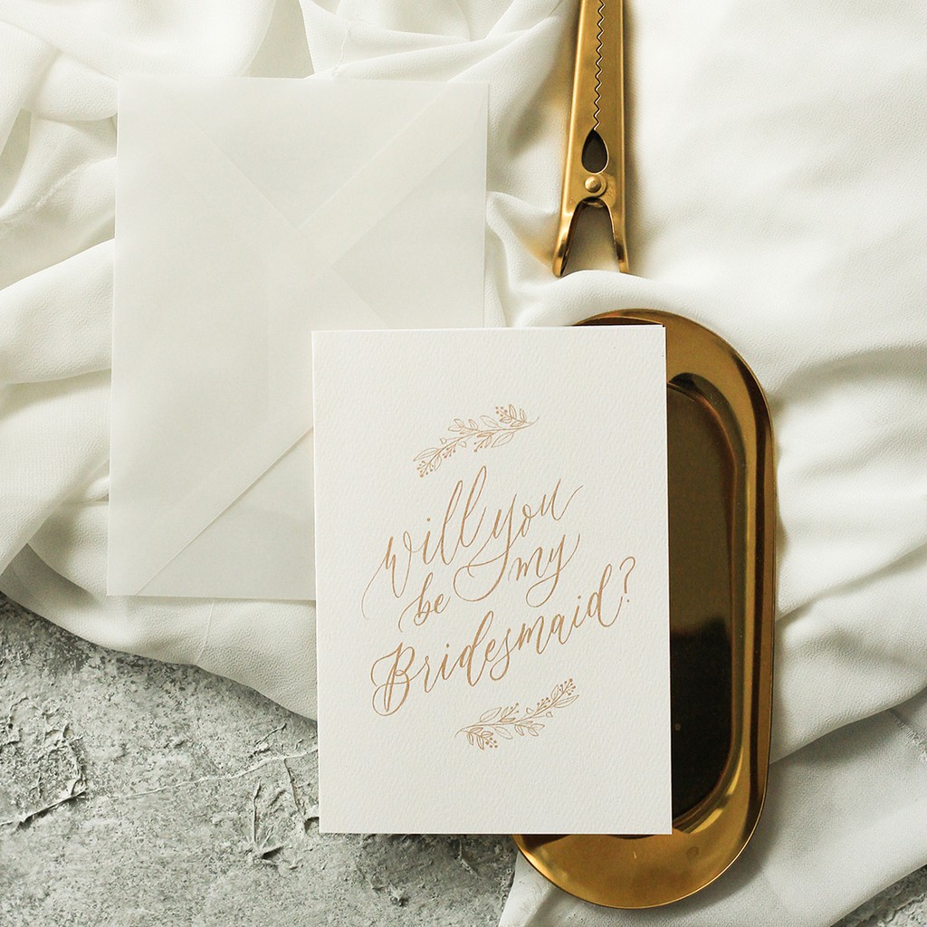 

Bridesmaid Card 01 Kartu Ucapan Greeting Card Kartu Bridesmaid