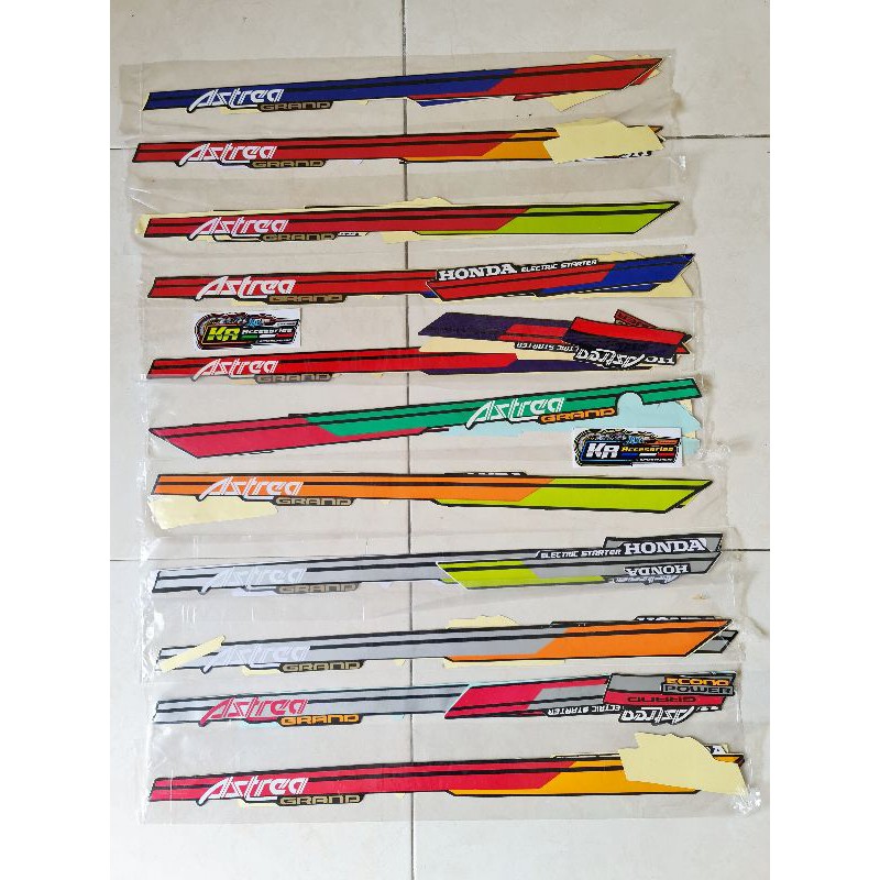 Striping stiker astrea grand bulus 91 92 striping stiker body astrea grand bulus 91 92