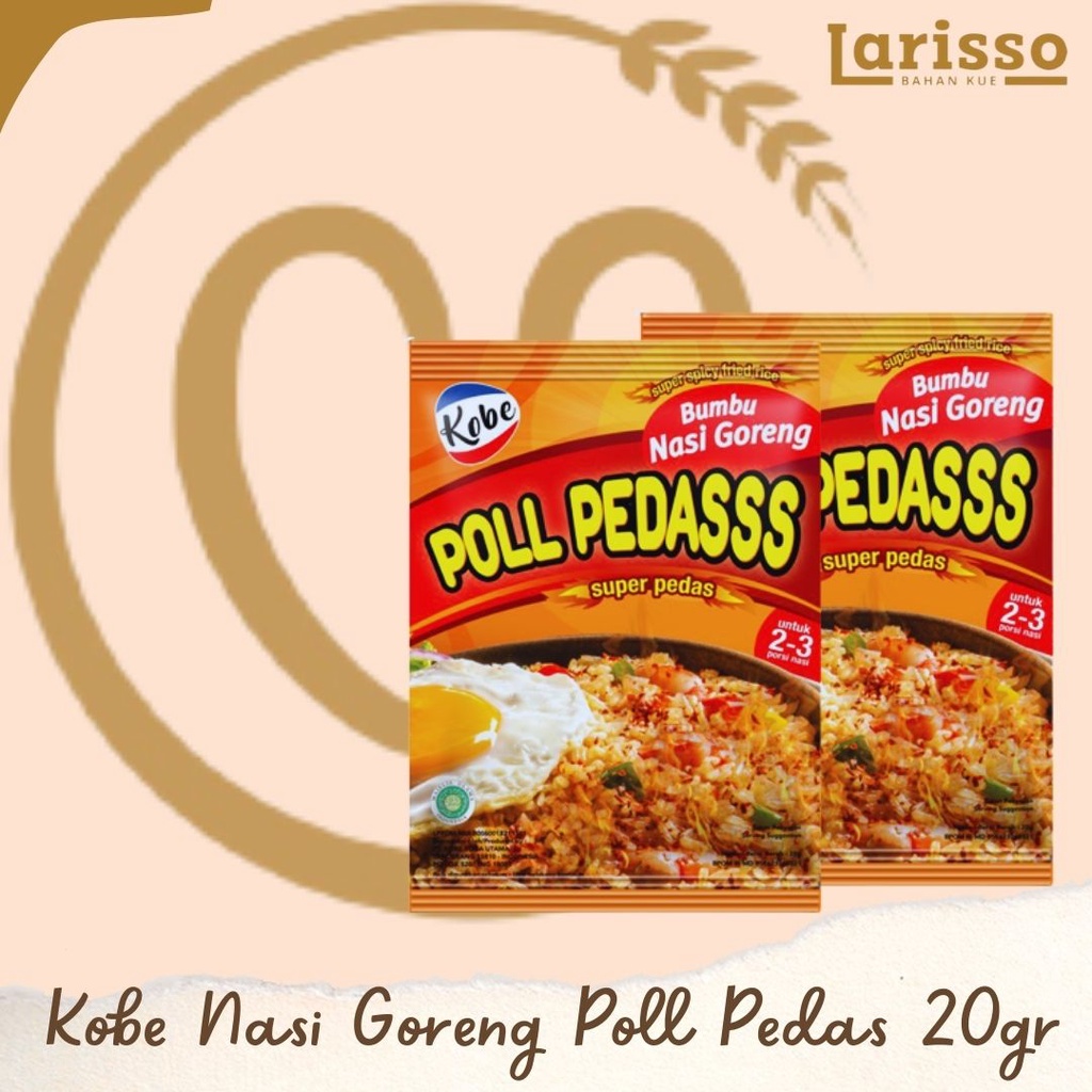 

KOBE BUMBU NASI GORENG POLL PEDAS SUPER PEDAS 20gr