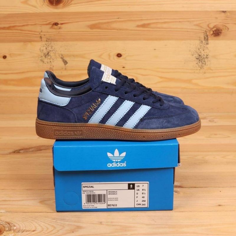 SEPATU COWO FASHION PRIA SEPATU CASUAL ADIDAS SPEZIAL HANDBALL NAVY GUM ORIGINAL BNWB + KAOS KAKI