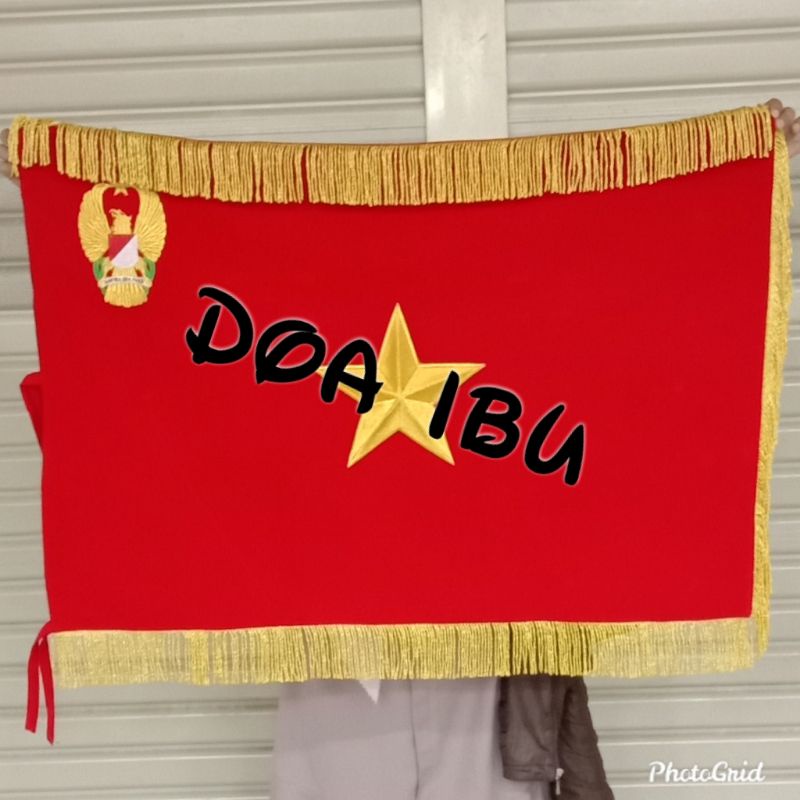 

best seller bendera pataka rapati TNI AD bintang 1 ukuran 60cm x 90cm