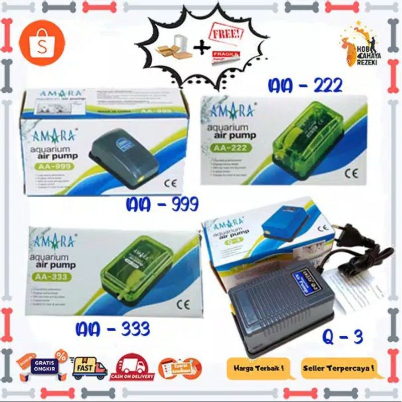 PAKET LENGKAP AERATOR 1 LUBANG AMARA + SELANG + BATU