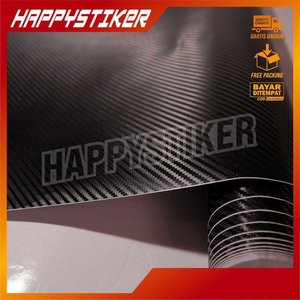 STIKER SKOTLET CARBON 3D WARNA LENGKAP