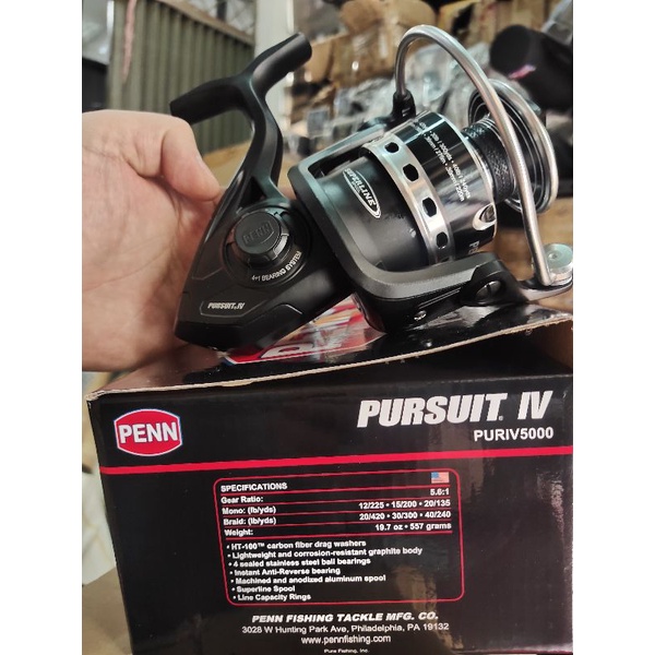 reel pancing penn terbaru pursuit IV 5000 6000 8000 power handel