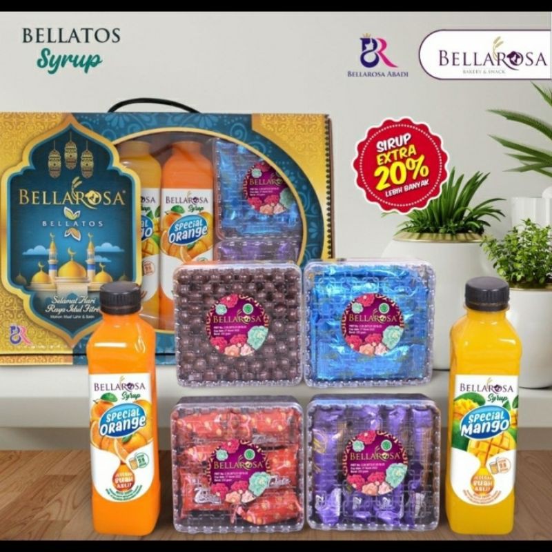 

[BAYAR DI RUMAH] BELLAROSA PARCEL KUE LEBARAN PAKET BELLATOS KUE KERING + SIRUP