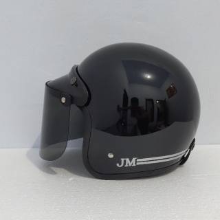 helm bogo dewasa warna  hitam  doff  Shopee Indonesia